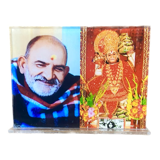 Neem karoli baba with salasar balaji acrylic photo